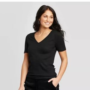 Mossimo Black V Neck